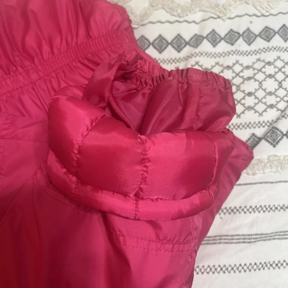 Carter's Girls Pink Snow Bib Overalls Sz Large  6X Waterproof‎ Insulated Winter